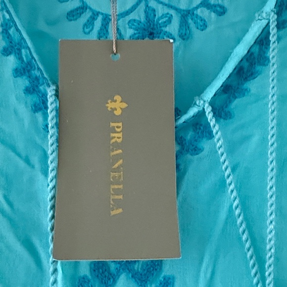 Pranella Aqua Beach Caftan Swim Medium Women - Picture 3 of 7